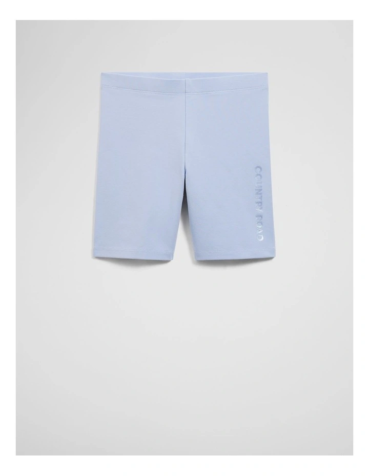 Organically Grown Cotton Blend Bike Short in Bluebell image 1