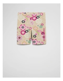 Organically Grown Cotton Bike Short in Summer Floral