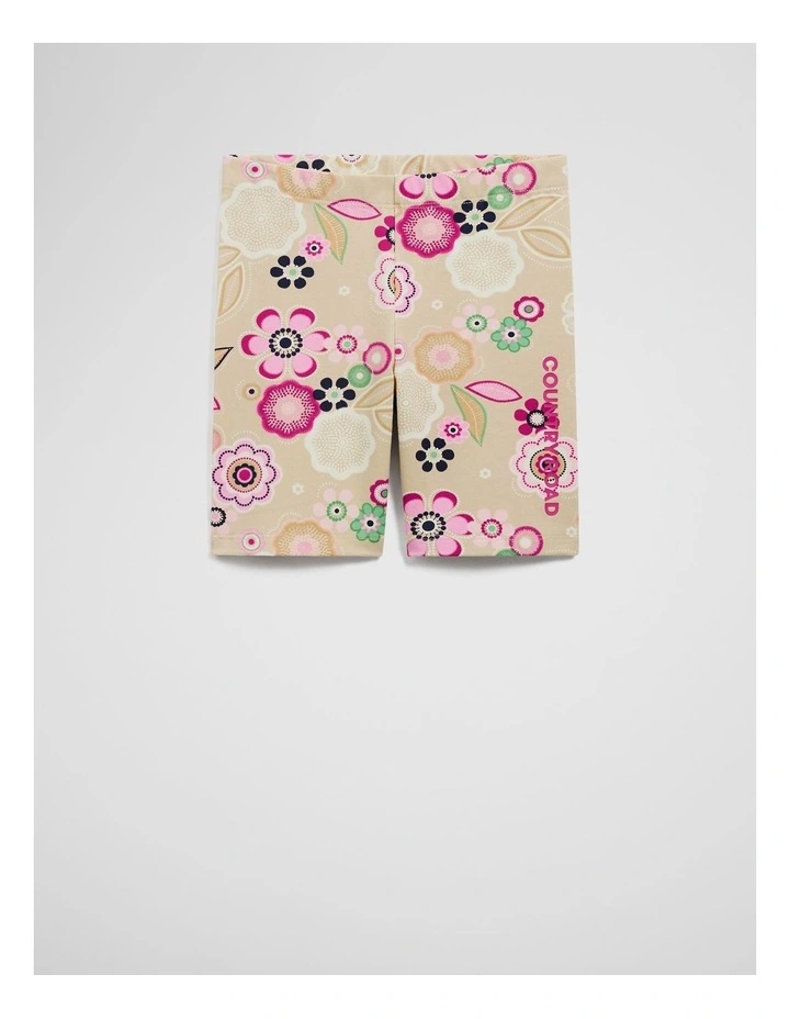 Organically Grown Cotton Bike Short in Summer Floral image 1