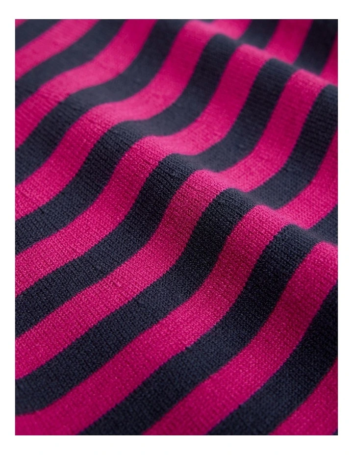 Stripe Knit Skirt in Raspberry image 5
