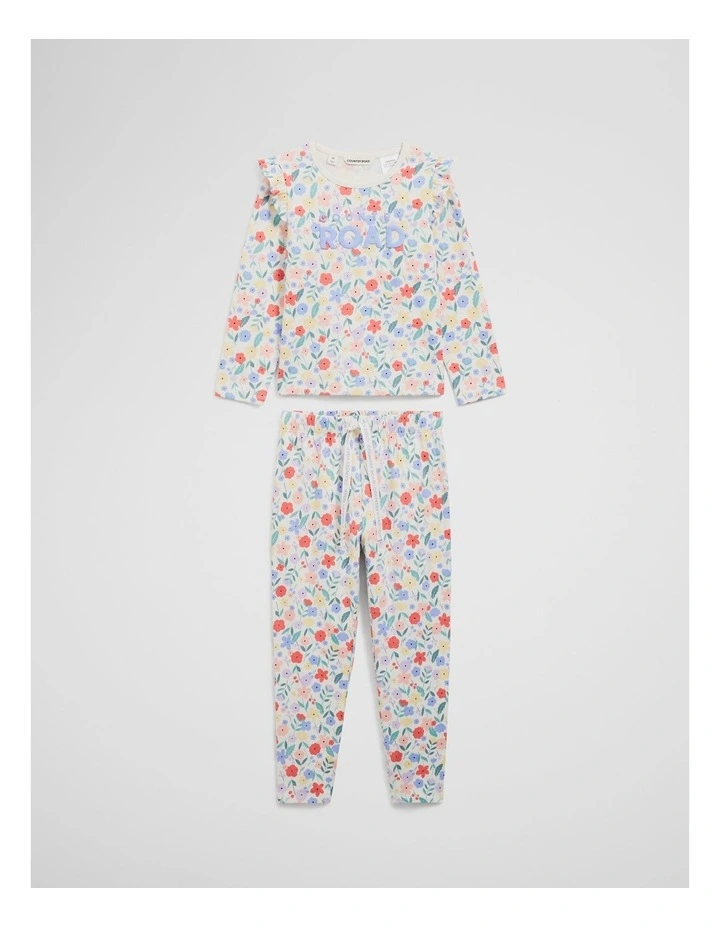 Australian Cotton Floral Frill Pyjama Set in Multi Floral image 4
