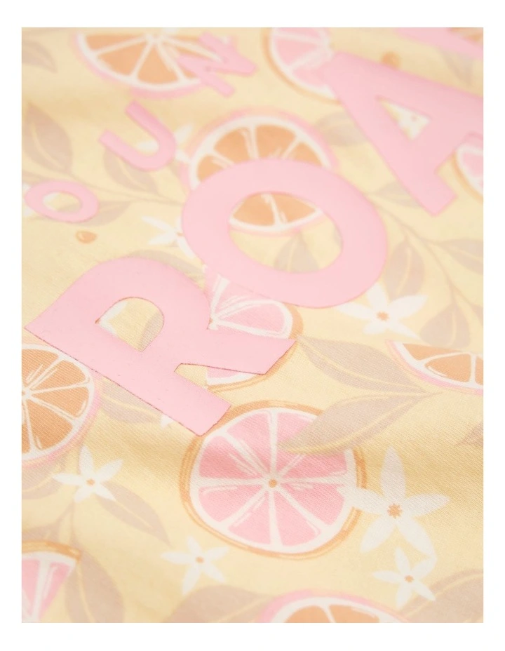 Frill Fruit Pyjama Set in Lemon image 2