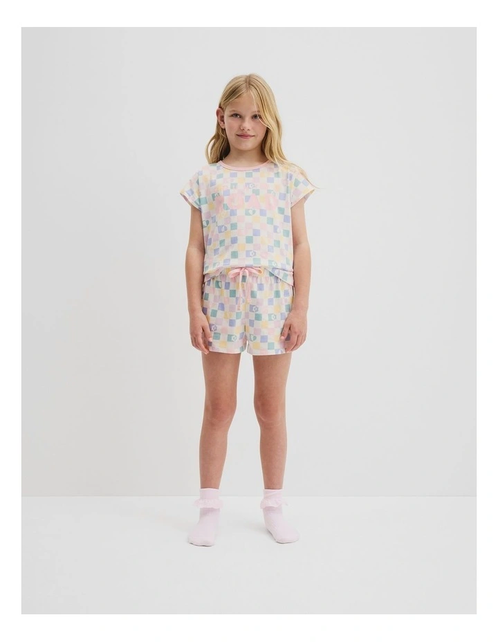 Australian Cotton Check Pyjama Set in Multi Marsh image 1