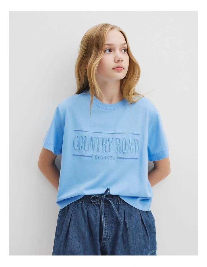Teen Heritage T-shirt in Blue image 2