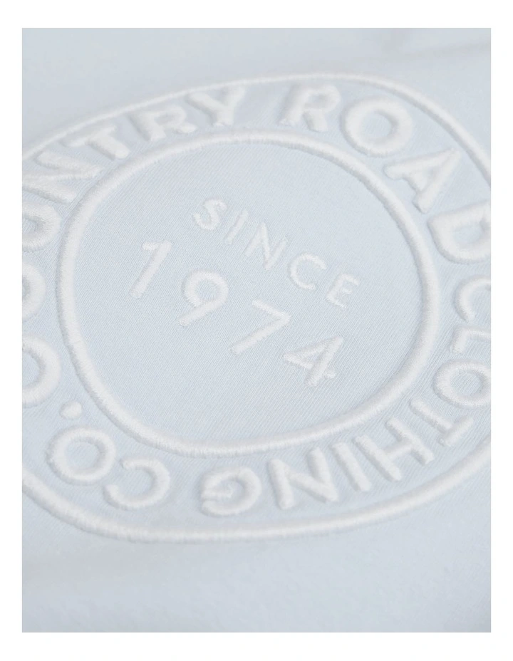 Logo Sweat Bodysuit in Blue image 3