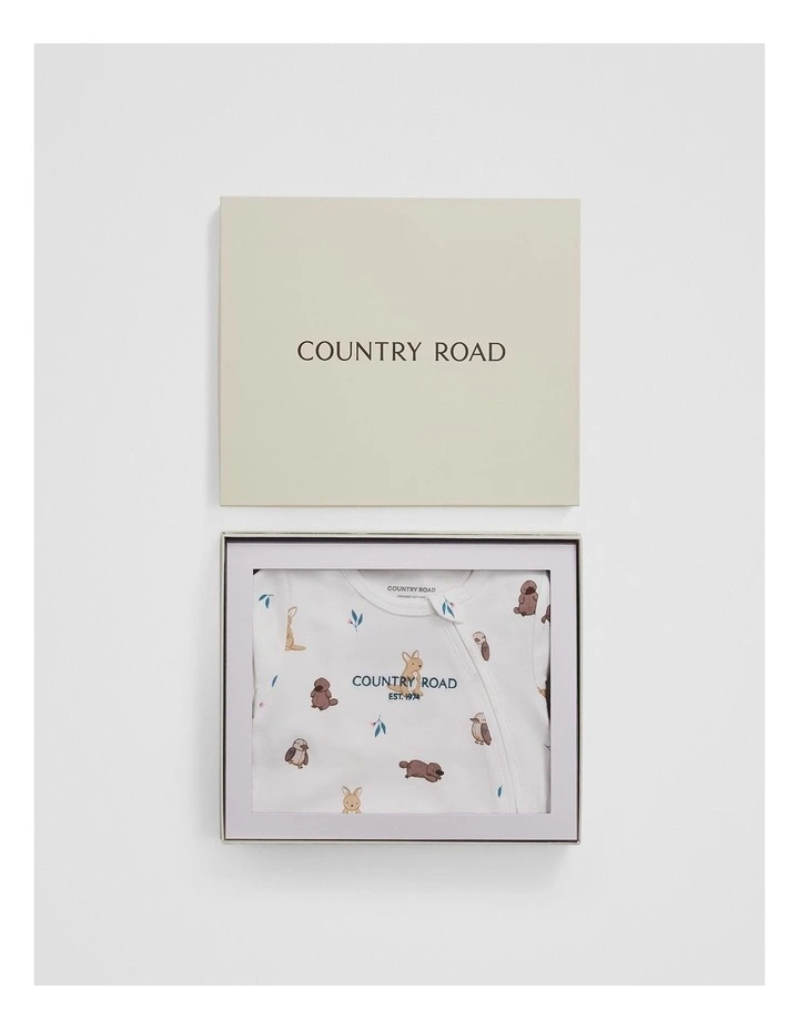 Organically Grown Cotton Animal Gift Box in Australian Animal image 3