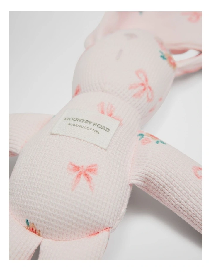 Organically Grown Cotton Waffle Bunny Toy image 2