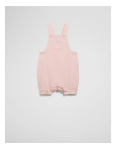 Textured Unisex Overall in Mineral Pink