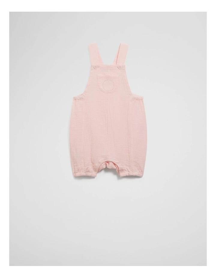 Textured Unisex Overall in Mineral Pink image 1