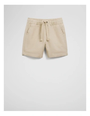 Cotton Linen Short in Oat