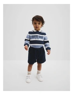 Organically Grown Cotton Cord Short in Navy