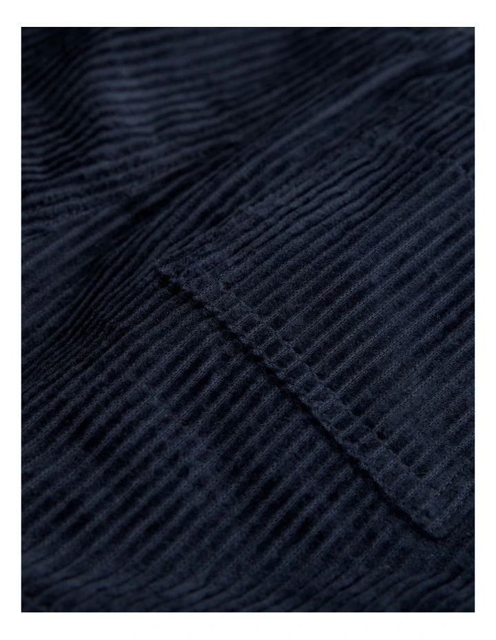 Organically Grown Cotton Cord Short in Navy image 5