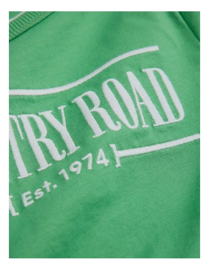 Verified Australian Cotton Heritage T-shirt in Jade Green image 5
