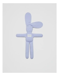 Organically Grown Cotton Bunny in Bluebell Spot