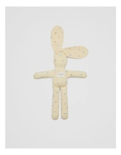 Organically Grown Cotton Bunny in Lemon Ditsy