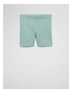Organically Grown Cotton Blend Bike Short in Spearmint