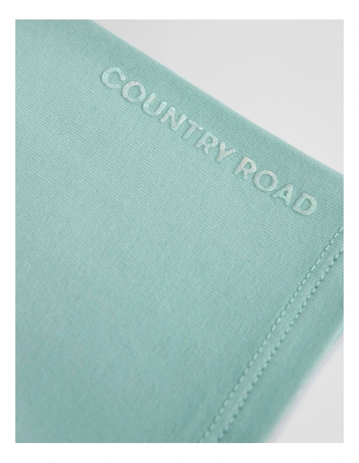 Organically Grown Cotton Blend Bike Short in Spearmint image 2