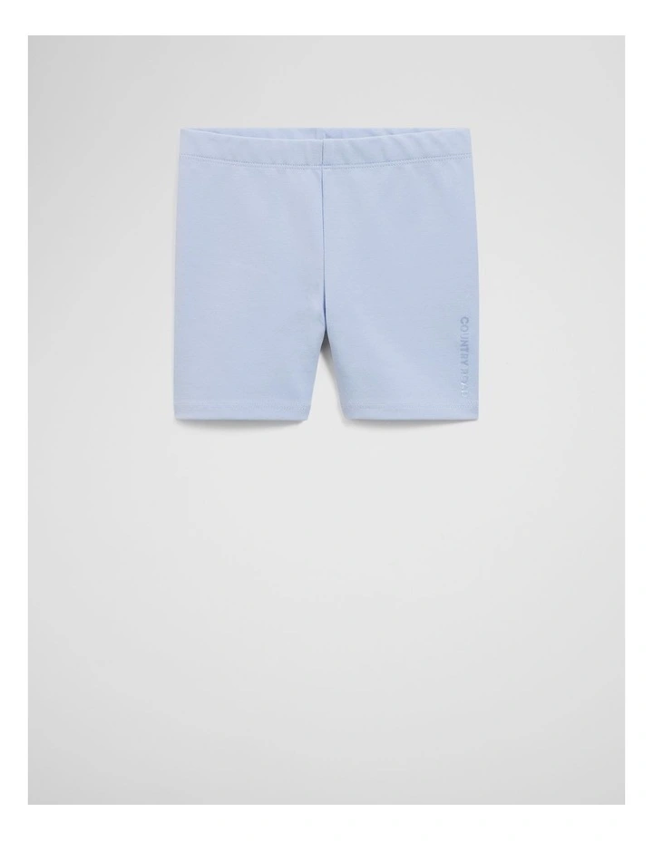 Organically Grown Cotton Blend Bike Short in Bluebell image 1