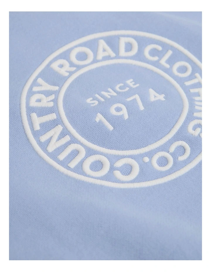 Australian Oversized Circle Logo Sweat in Bluebell image 5