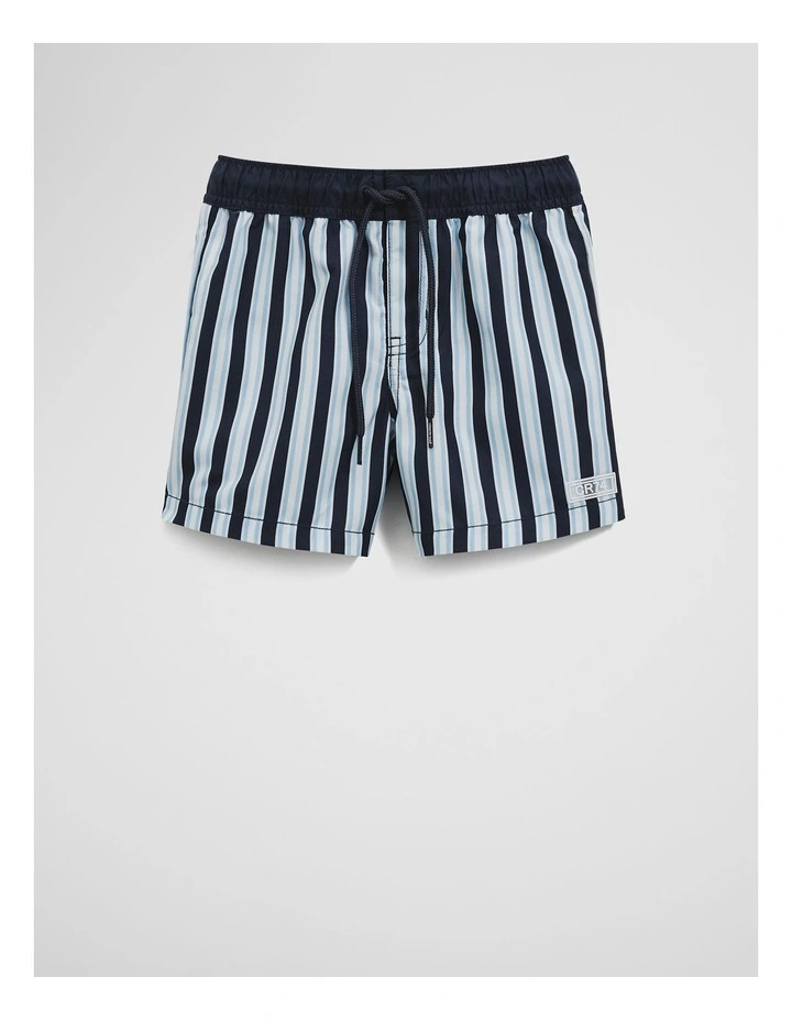 Stripe Boardshort in Navy image 4