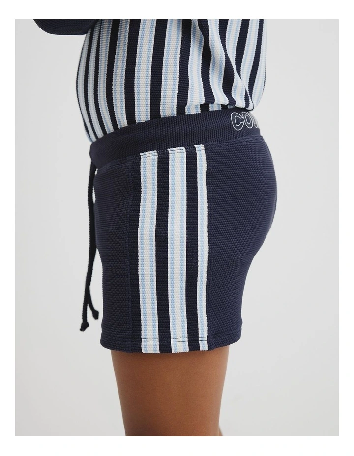 Branded Swim Short in Navy image 2