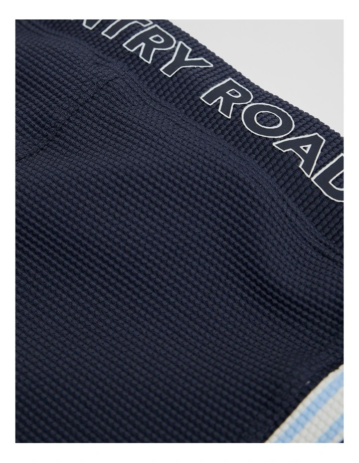 Branded Swim Short in Navy image 5