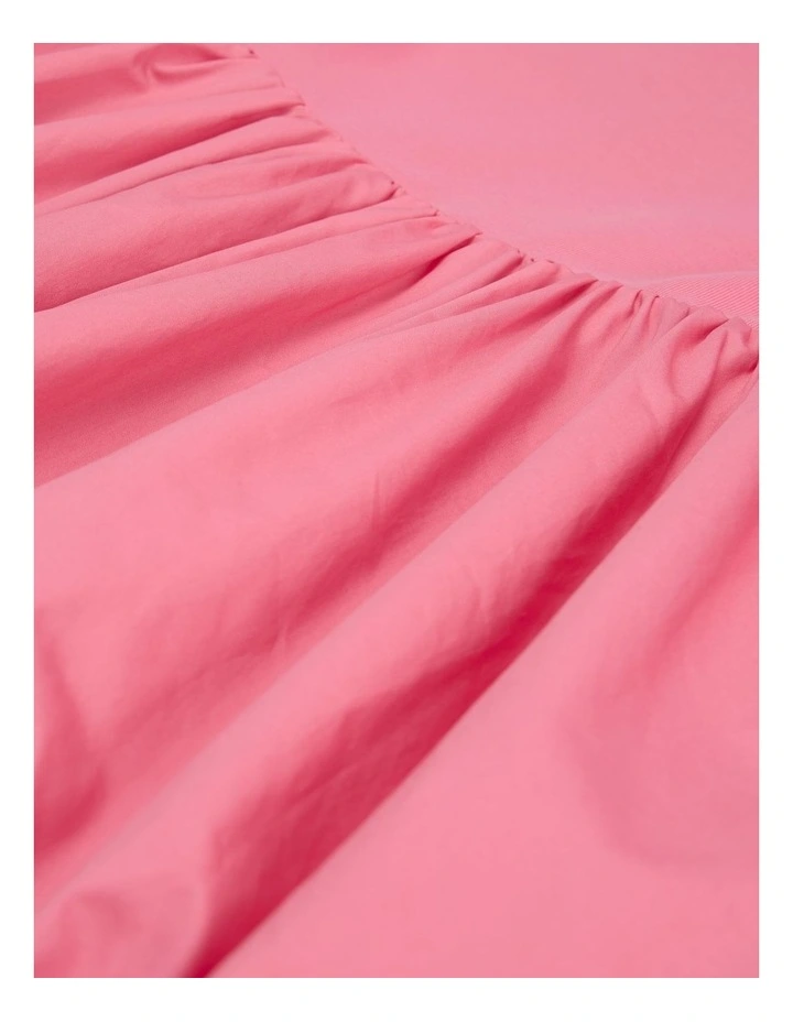 Bubble T-shirt Dress in Rouge Pink image 5