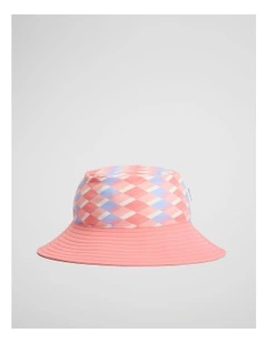 Geometric Swim Bucket Hat in Multicolour