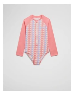 Geometric Swimsuit in Multicolour