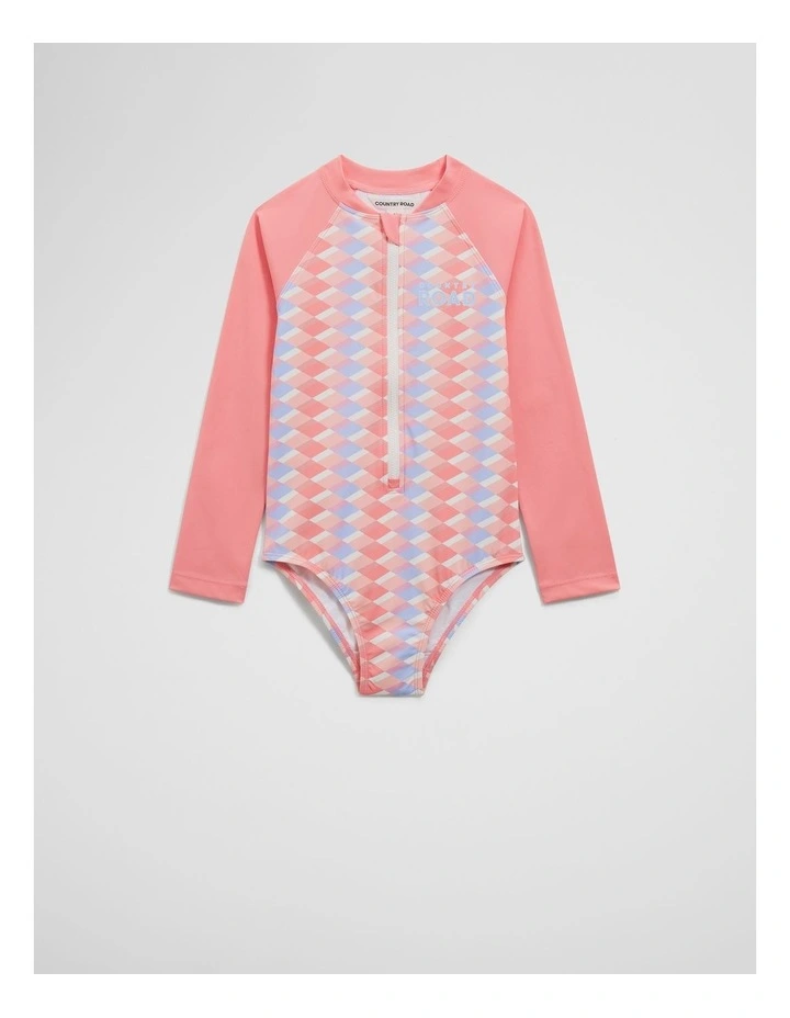 Geometric Swimsuit in Multicolour image 1