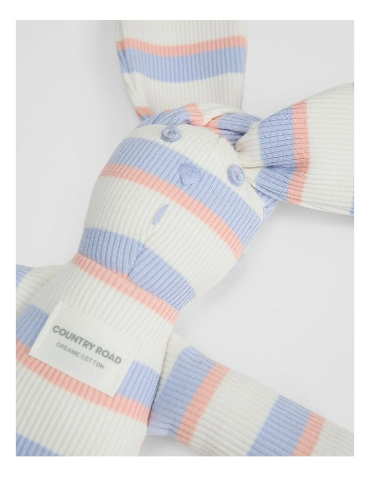 Organically Grown Cotton Stripe Bunny in Bluebell image 3