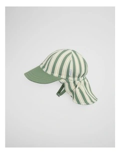 Stripe Swim Cap in Sage