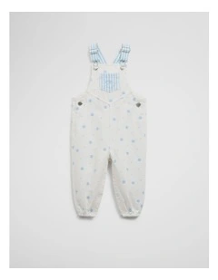 Ditsy Overall in Ecru