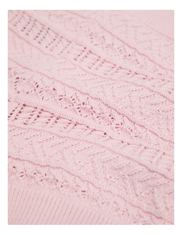 Knit Short in Mineral Pink image 2