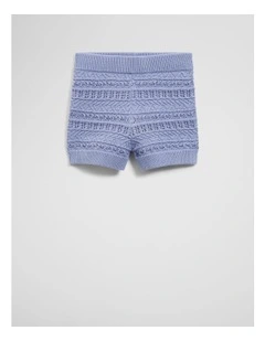 Knit Short in Bluebell
