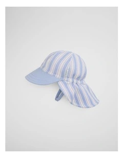 Stripe Swim Hat in Bluebell