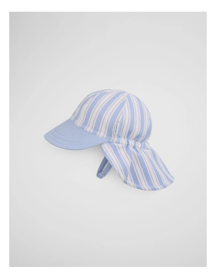 Stripe Swim Hat in Bluebell image 1