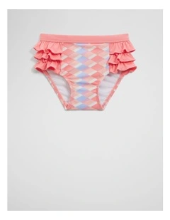 Geometric Print Brief in Multicolour