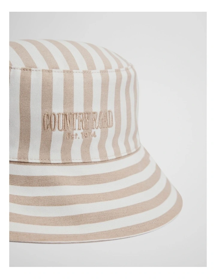 Reversible Bucket Hat in Oat image 2