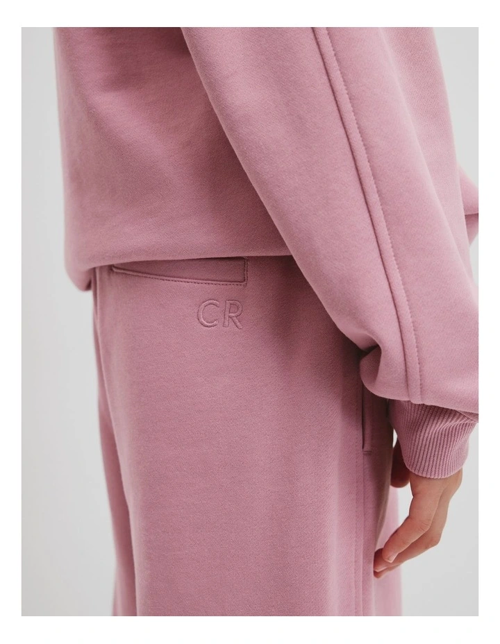 Towards Circularity Track Pant in Dusty Rose image 2