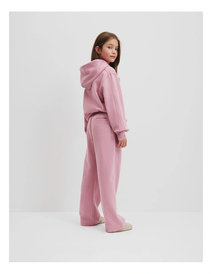 Towards Circularity Track Pant in Dusty Rose image 3
