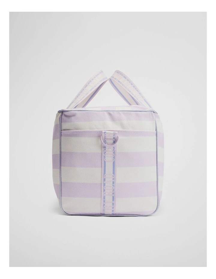 Stripe Weekender in Lilac image 2