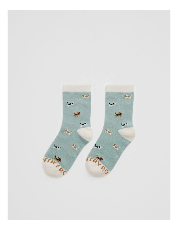 Dog Sock in Spearmint image 1