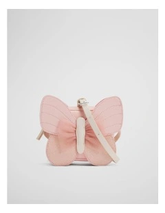 Butterfly Crossbody Bag in Blush Pink