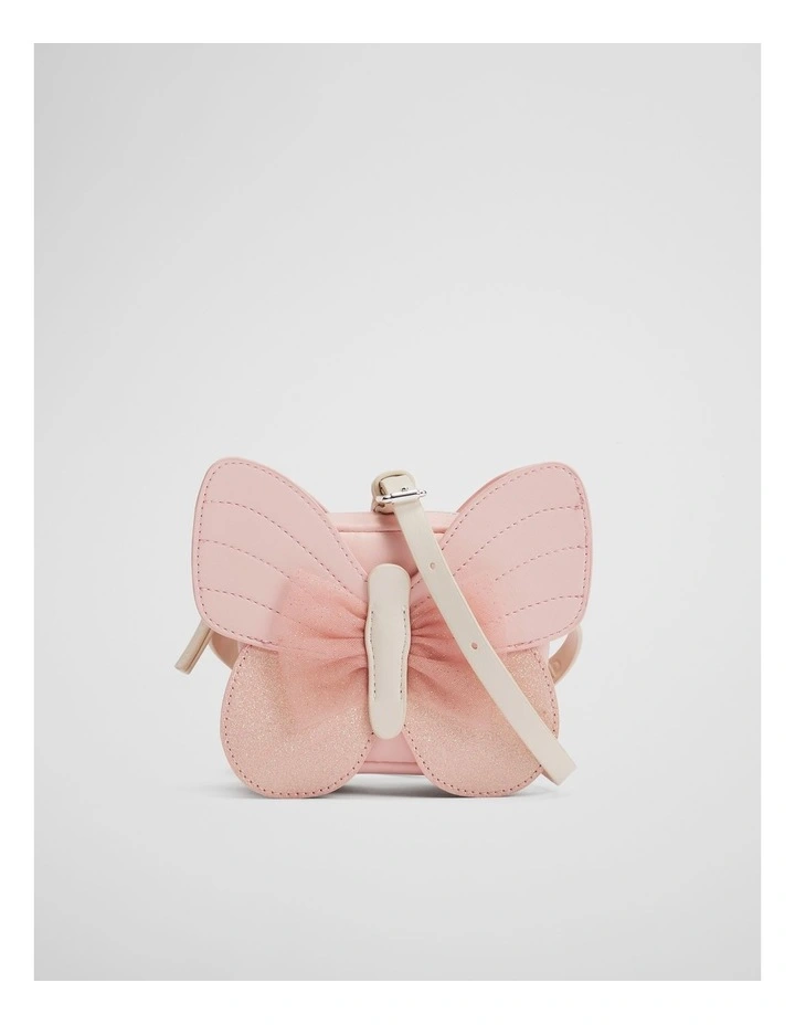 Butterfly Crossbody Bag in Blush Pink image 1