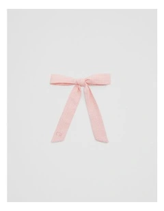 Delicate Bow Clips in Blush Pink