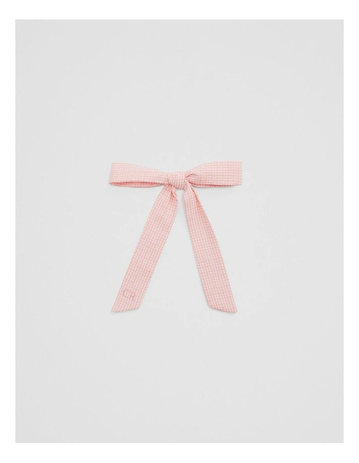 Delicate Bow Clips in Blush Pink image 1