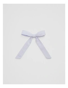 Delicate Bow Clips in Bluebell