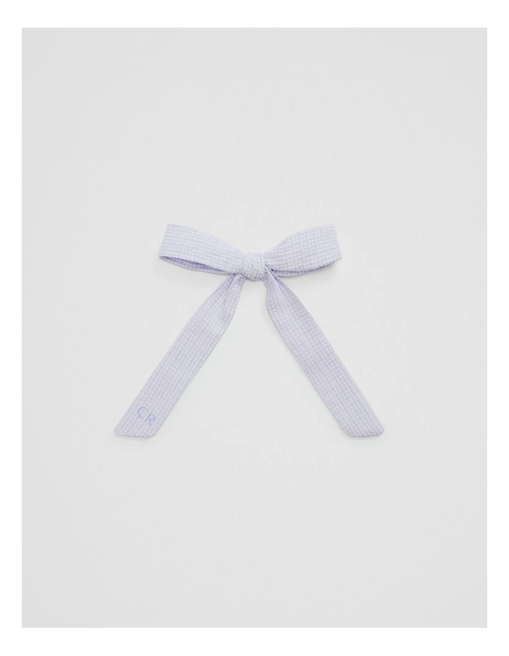 Delicate Bow Clips in Bluebell image 1