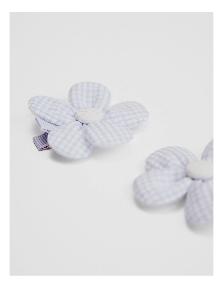 Puffy Flower Clip in Bluebell image 2